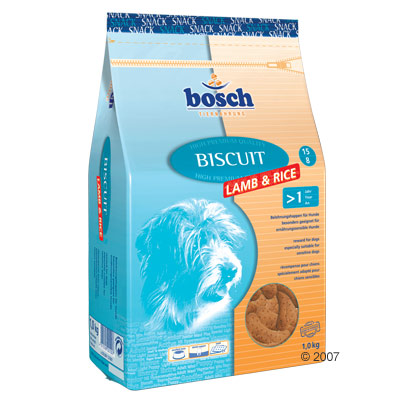 Bosch biscuits lam en rijst      5 kg van kantoor artikelen tip.