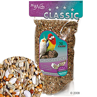 jr birds classic  voer  voor grote parkieten     4 kg