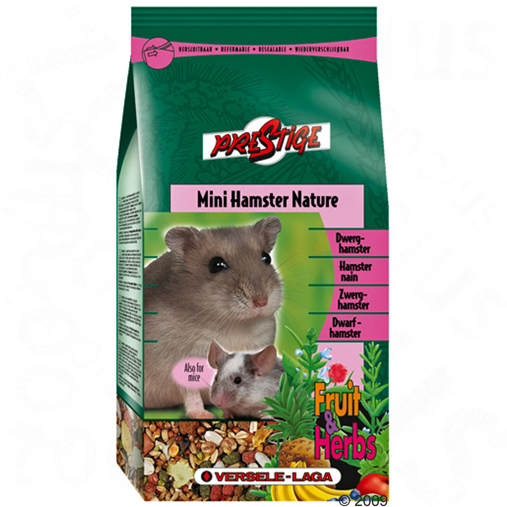prestige premium mini hamster nature hamstervoer      400 g