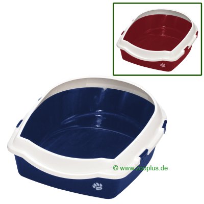 RANYPET Kattenbak, roestvrij staal, voor katten, 2 stuks, voor