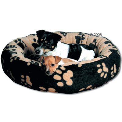 trixie honden  en kattenbed sammy zwart / beige      Ø 50 cm