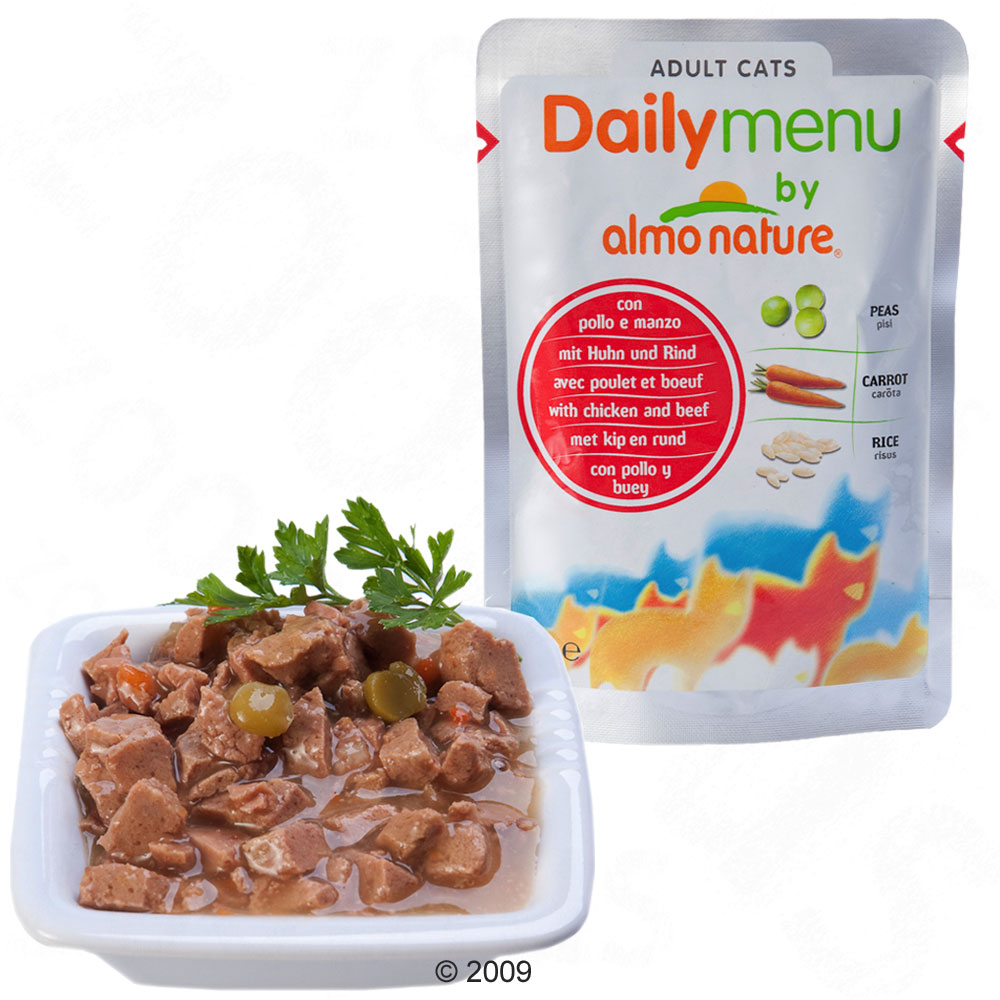 almo nature daily menu 6 x 70 g     met kip & zeevis