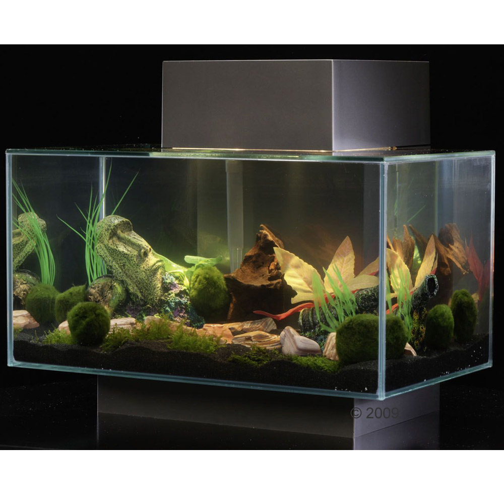 Fluval edge aquarium 25 liter     tin kleurig van kantoor artikelen tip.