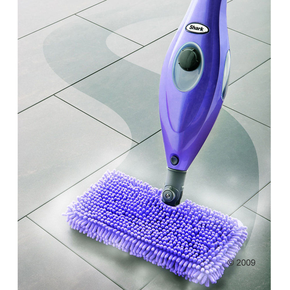 dirt devil steam mop shark    mauve/ grijs