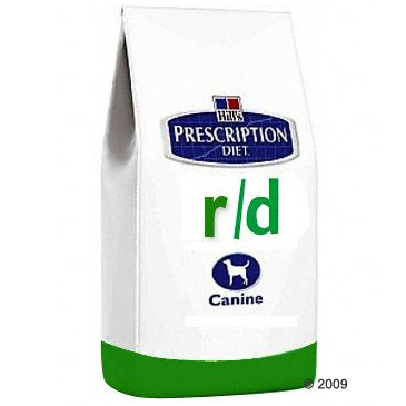 hillŽs prescription diet canine   r/d     12 kg