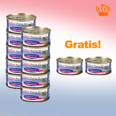 10 x 90 g feline porta 21 2 x 90 g gratis! kip met aloe 10 2