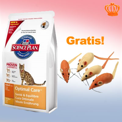 10 kg hill's feline   4 muizen met catnip gratis!     adult kip   4 muizen