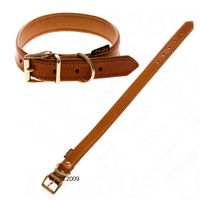  Lederen halsband Buffalo - - 55 cm halsomvang, 25 mm breed 