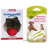 Lees meer... : 2 X Elegant Fresh Ongediertehalsband + Tekenhaak - - 2 X Vlooienband + Tekenhaak