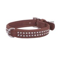  Buffelleren Hondenhalsband Buffalo Strass - - 32 cm halsomvang, 12 mm breed 
