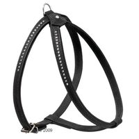 Buffelleren hondentuig Buffalo Strass - - 40 - 47 cm Borstomvang, 12 mm breed 