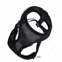 Zacht hondentuigje zwart - - Gr. XS: 28 - 33 cm buikomvang 
