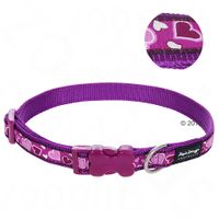  Red Dingo Halsband Breezy Love Purple - - Maat S: 20 - 32 cm halsomvang, 12 mm breed 