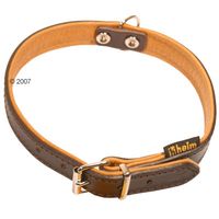  Hondenhalsband bruin/cognac - - 60 cm halsomvang, 30 mm breed 
