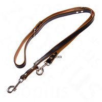  Hondenlijn bruin/cognac - - 200 cm lang, 18 mm breed 