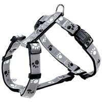  Trixie hondentuig poten grijs, reflecterend - - Borstomvang 40-65 cm, 20 mm (S-M) 