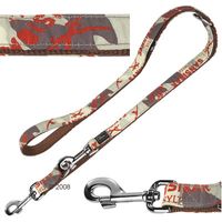  Hunter verstelbare hondenlijn Krazy Sansibar Camouflage - - 2 cm breed 200 cm lang 