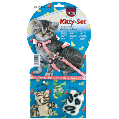 trixie kattentuig met lijn voor kitten     kitty set