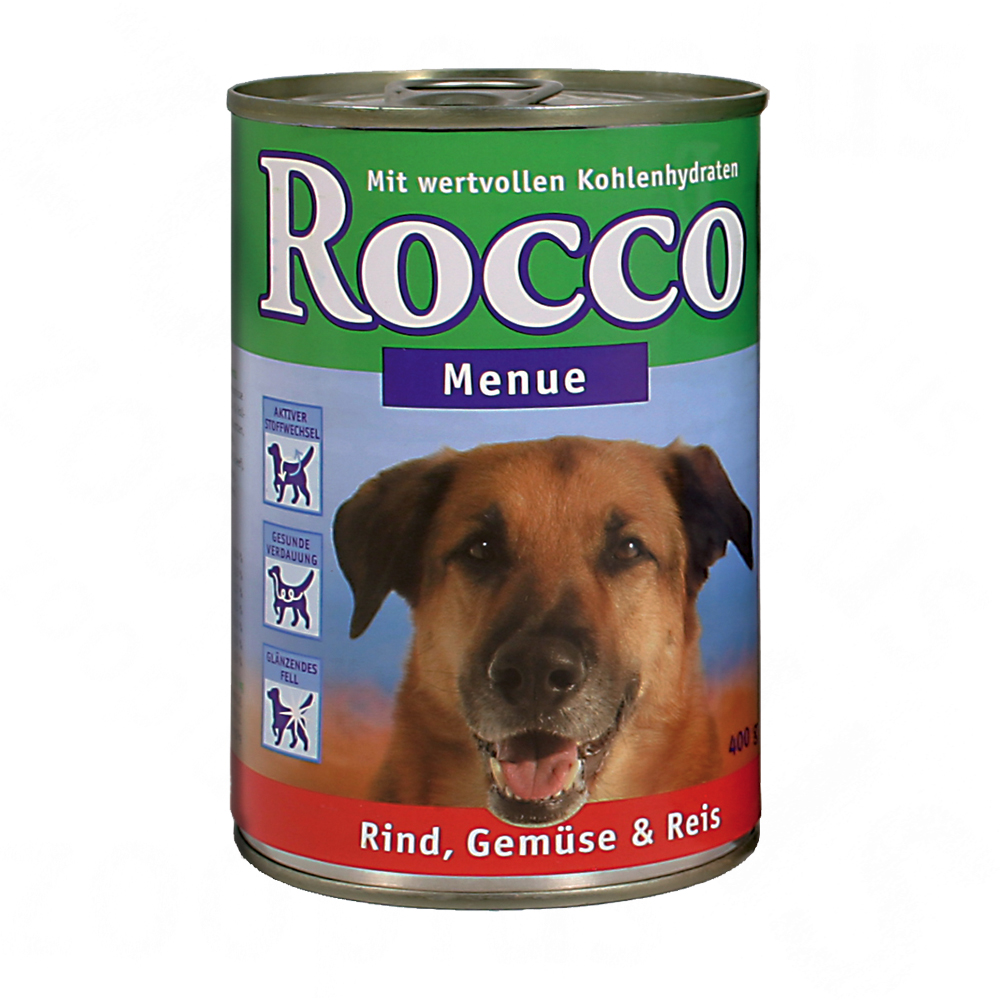 rocco menu 6 x 400 g     gevogelte, groente & rijst
