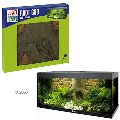 Juwel Achterwand Met Wortel motief Voor Aquaria Wortel 600, Afmetingen 59 X 55 Cm
