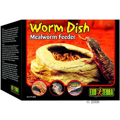 Hagen Exo Terra Worm Dish wormvoerschaal Afmeting L 11,5 x B 9 x H 4,5 cm