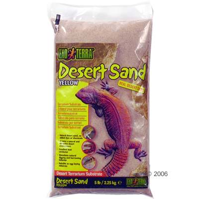 hagen exo terra desert zand terrariumsubstraat geel     4,5 kg