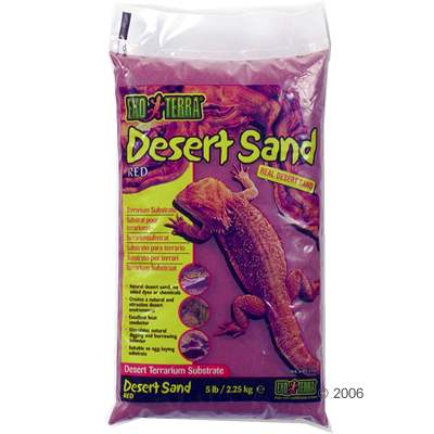 hagen exo terra desert zand terrariumsubstraat rood     4,5 kg