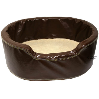 hyginische hondenmand chocolade     maat xl: l 105 x b 80 x h 35 cm