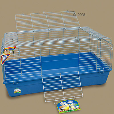 gallizzi roma piccolo knaagdierenkooi     onderbak blauw/chroom