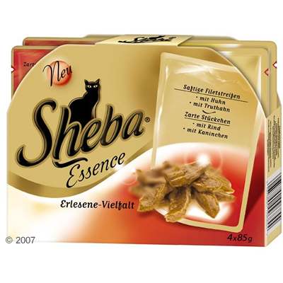 sheba essence multipack 4 x 85 g     geselecteerde veelvoud