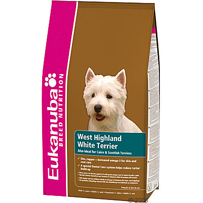 eukanuba breed west highland white terrier     2,5 kg