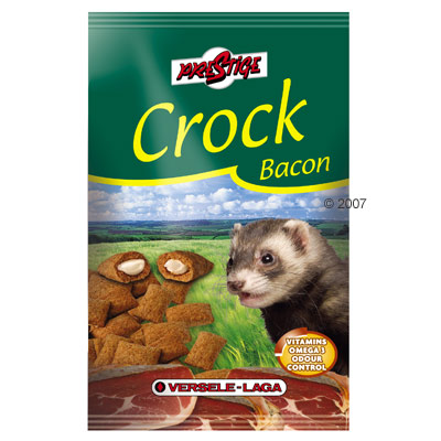 prestige croc voor fretten 2 x 50 g     bacon