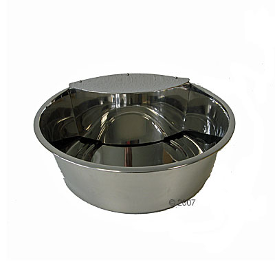 edelstaal bak met wateraansluiting     Ã˜ ca. 36 cm