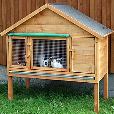 geÃ¯soleerd knaagdierenhuis 4 seasons     afmeting: l 130 x b 62,5 x h 110 cm
