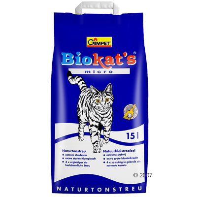 biokats micro kattenbakvulling     15 l