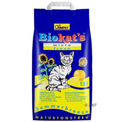 biokats micro fresh kattenbakvulling     15 l
