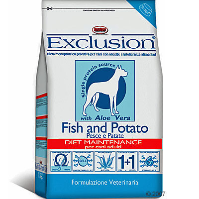 exclusion hondenvoer met vis & aardappel     15 kg