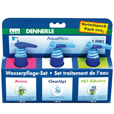 dennerle aquarico waterverzorging set     3 x 50 ml