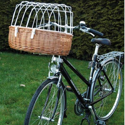fietsmand met beschermende tralies (stuurmontage)      maxi: l 66 cm x b 48 cm x h 44 cm