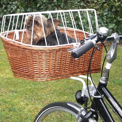 fietsmand met windbescherming en tralies  (stuurmontage)     fietsbeugel