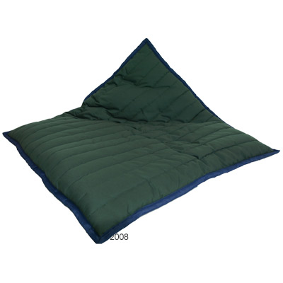 honden stepkussen freedom (groen/blauw)     l 100 x b 100 x h 6 cm