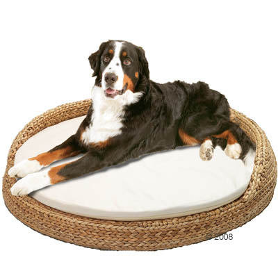 banana leaf hondenbed, rond     Ã˜ 108 cm, h 22 cm
