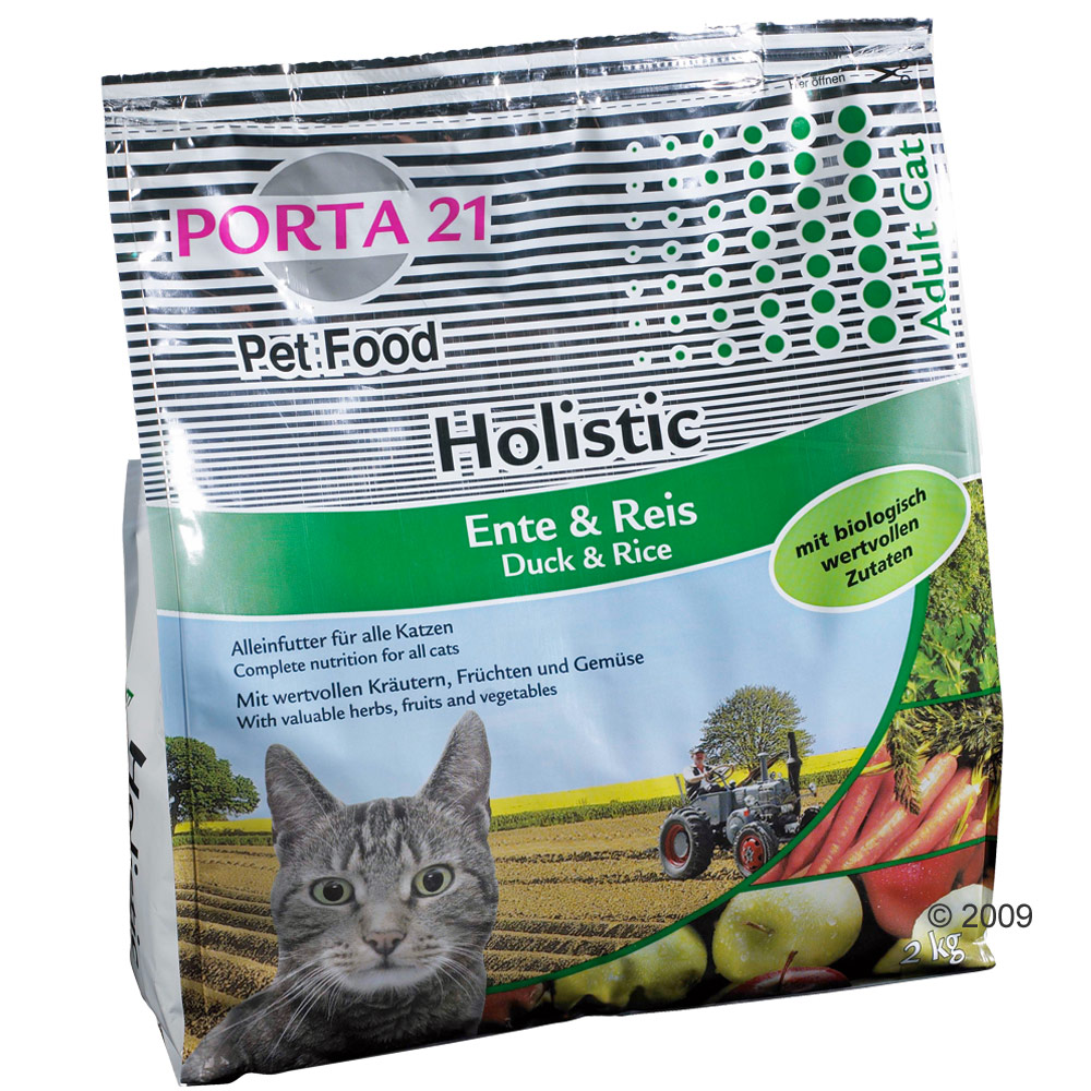 Porta 21 holistic cat eend & rijst     dubbelpak 2 x 10 kg van kantoor artikelen tip.