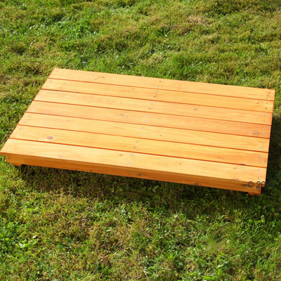 terras voor platdak hondenhok woody     l 108 x b 67 x h 7 cm voor maat m