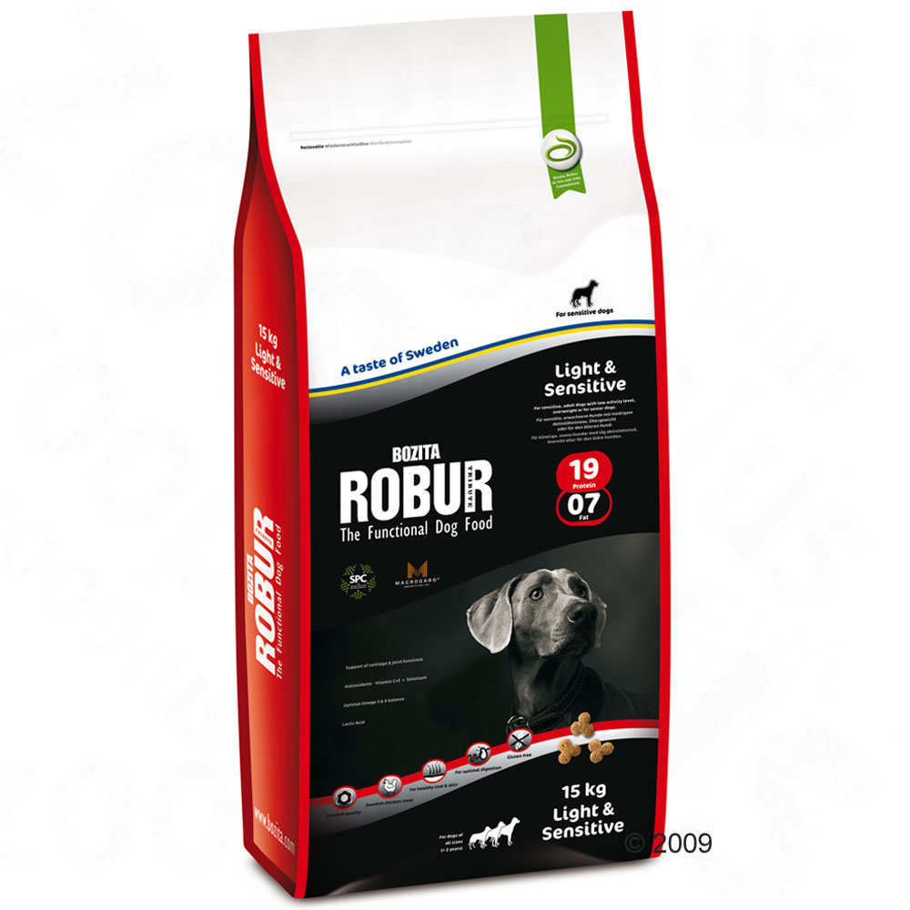 bozita robur light & sensitive 19/07     1,5 kg