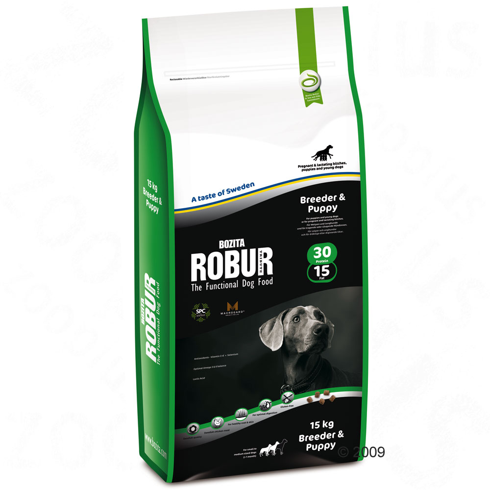 bozita robur breeder & puppy 30/15      15 kg