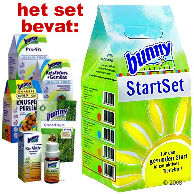 Bunny startset voor dwergkonijnen     5 delige set van kantoor artikelen tip.