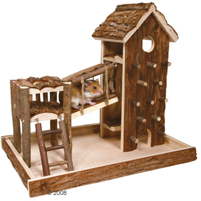 trixie birger speelplaats gemaakt van natuurhout     l 36 x b 33 x h 26 cm