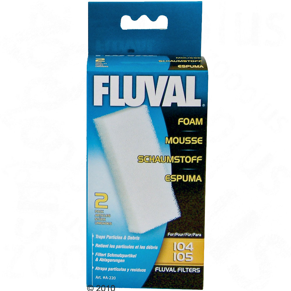 Fluval schuimstofpatronen Multipack 3 x 2 Schuimstofpatronen voor 204 205 304 305