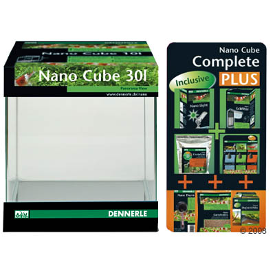 nanocube complete plus 30 liter     zwarte achterwandfolie